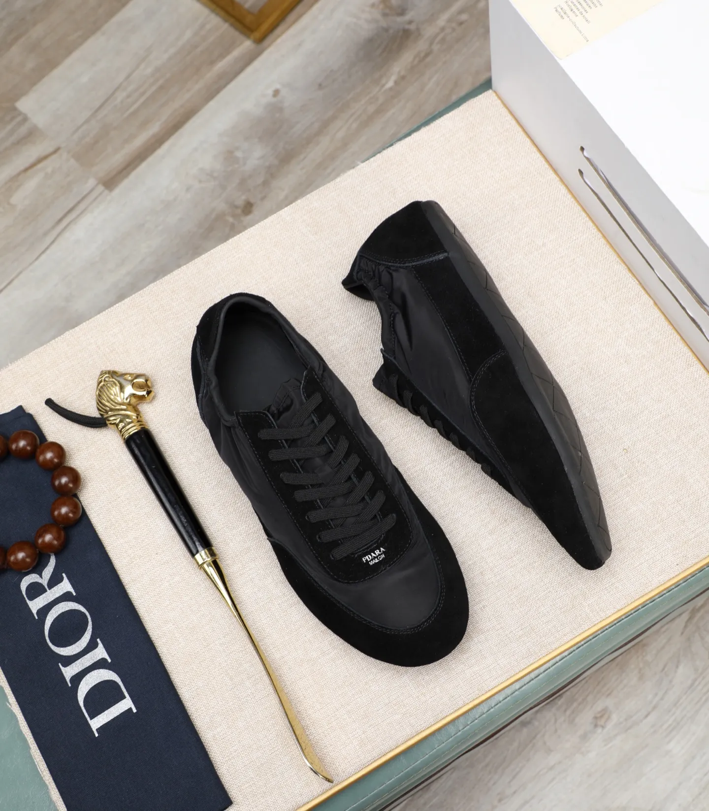 Men's shoes 💰460 [PRADA] Popular items in men's shoe counters, synchronized with the official website, high-quality shipments ✔️Original cowhide + cowhide lining, 1🆚1 replica, original original outsole, 38-45 (customized for 45, non-refundable)